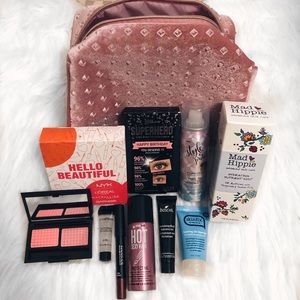 🎉HP 🎉 Beauty bag: skin, hair, makeup products